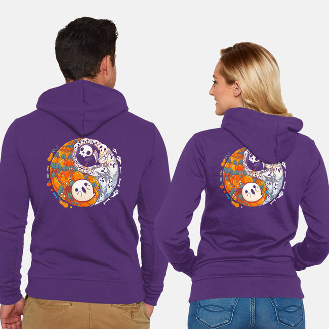 Halloween Duo-unisex zip-up sweatshirt-Vallina84