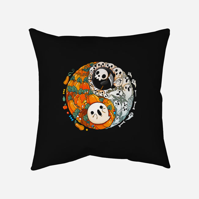 Halloween Duo-none non-removable cover w insert throw pillow-Vallina84