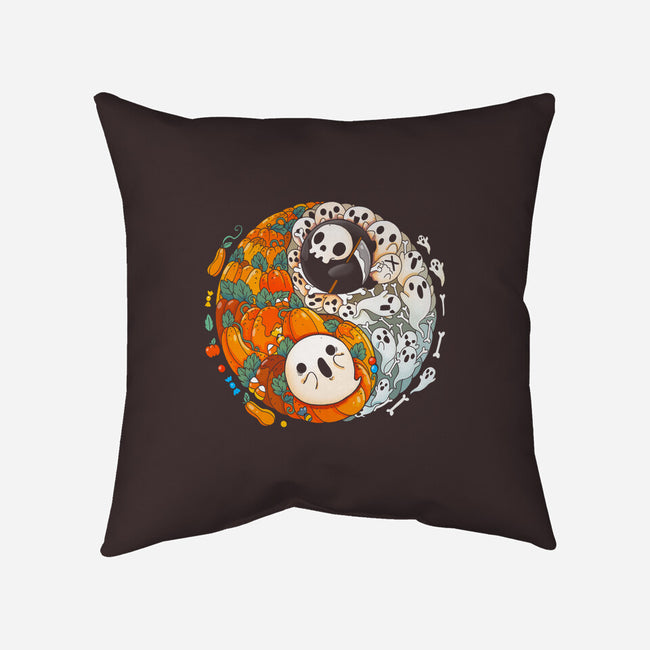 Halloween Duo-none removable cover w insert throw pillow-Vallina84