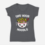 Use Your Noodle-womens v-neck tee-krisren28