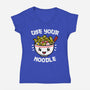 Use Your Noodle-womens v-neck tee-krisren28