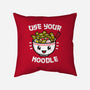 Use Your Noodle-none removable cover w insert throw pillow-krisren28