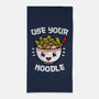 Use Your Noodle-none beach towel-krisren28