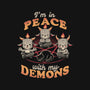 In Peace With My Demons-baby basic onesie-eduely