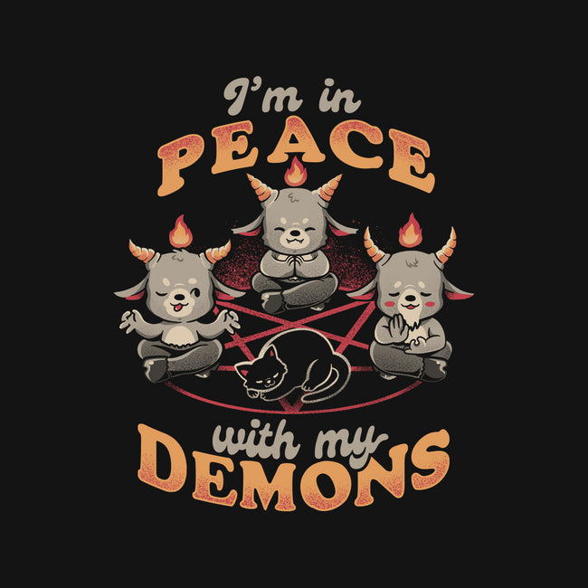 In Peace With My Demons-none beach towel-eduely