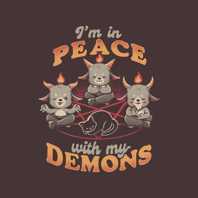 In Peace With My Demons-womens basic tee-eduely