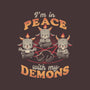 In Peace With My Demons-womens basic tee-eduely