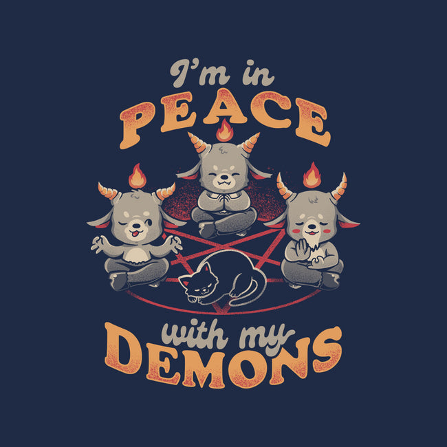 In Peace With My Demons-mens basic tee-eduely