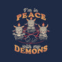In Peace With My Demons-mens basic tee-eduely