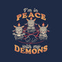 In Peace With My Demons-mens heavyweight tee-eduely