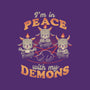 In Peace With My Demons-womens racerback tank-eduely