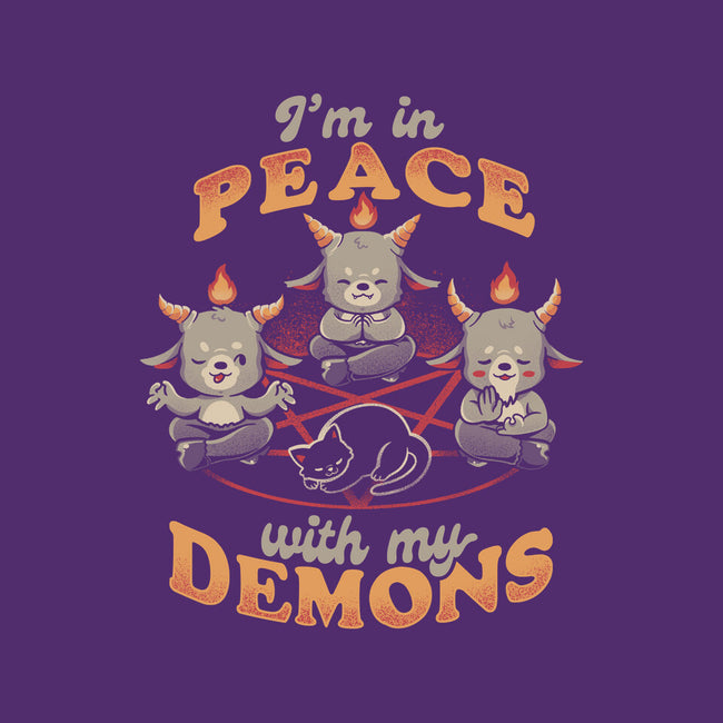 In Peace With My Demons-womens basic tee-eduely