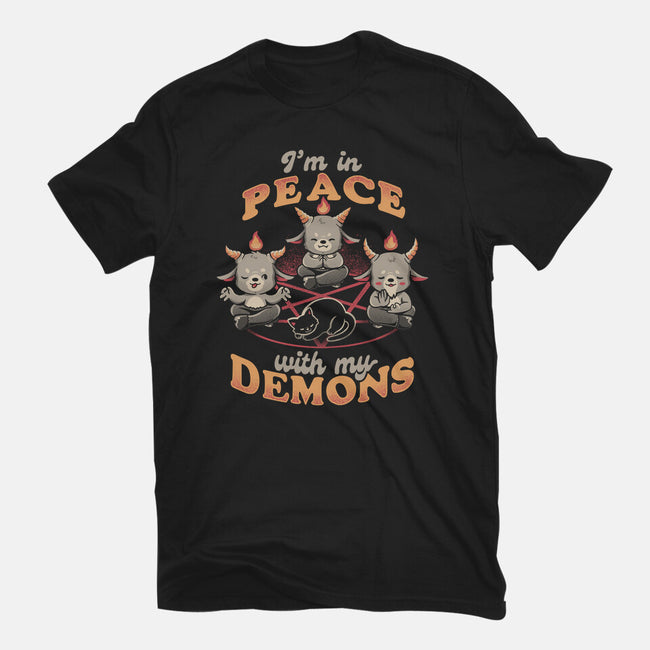 In Peace With My Demons-mens basic tee-eduely