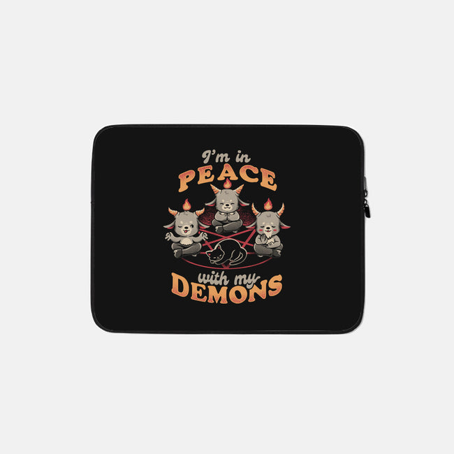 In Peace With My Demons-none zippered laptop sleeve-eduely