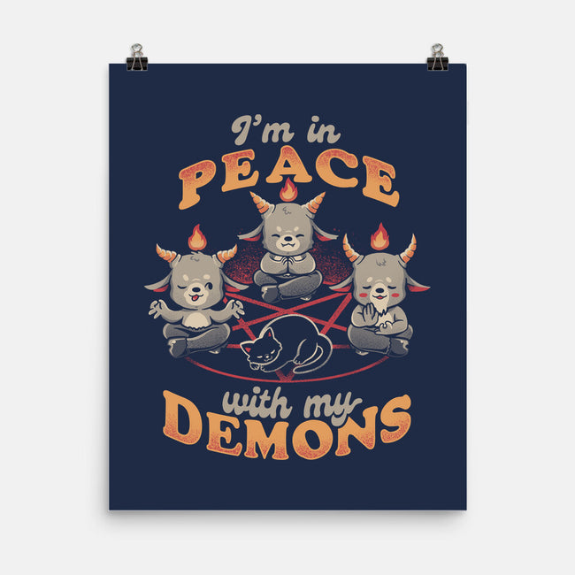 In Peace With My Demons-none matte poster-eduely