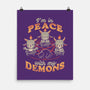 In Peace With My Demons-none matte poster-eduely