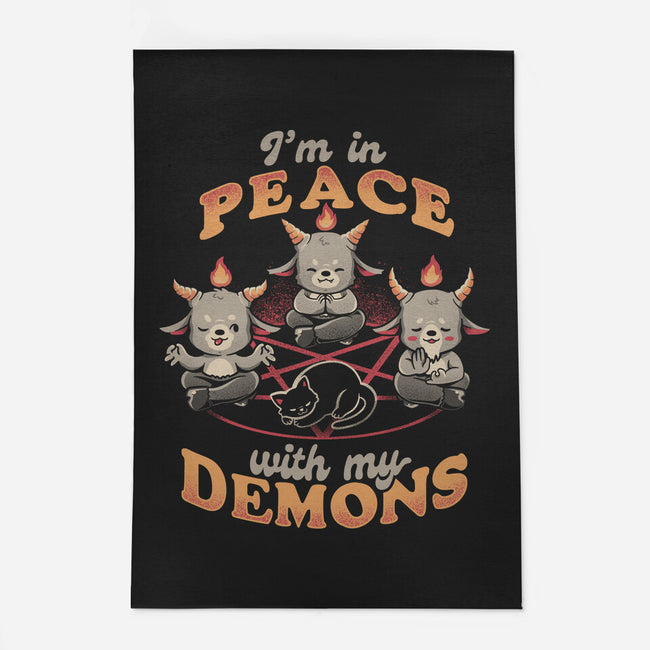 In Peace With My Demons-none outdoor rug-eduely