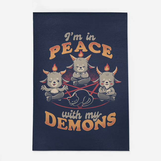 In Peace With My Demons-none outdoor rug-eduely