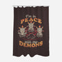 In Peace With My Demons-none polyester shower curtain-eduely