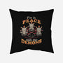 In Peace With My Demons-none removable cover w insert throw pillow-eduely