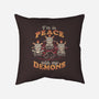 In Peace With My Demons-none removable cover w insert throw pillow-eduely