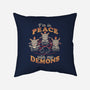 In Peace With My Demons-none removable cover w insert throw pillow-eduely