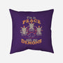 In Peace With My Demons-none removable cover w insert throw pillow-eduely