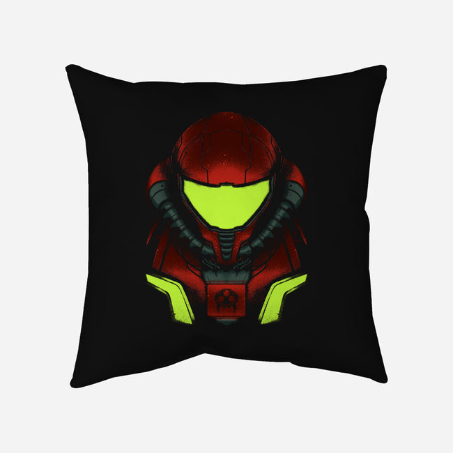The Space Hunter-none removable cover throw pillow-RamenBoy