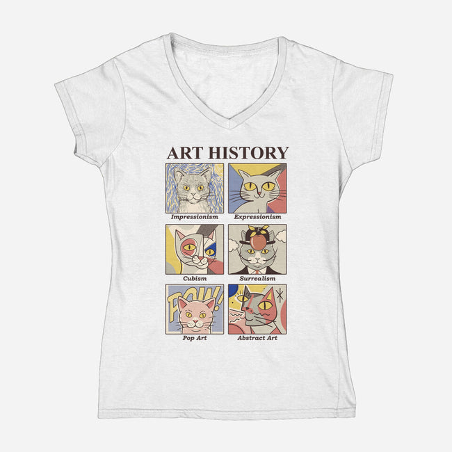 Art History-womens v-neck tee-Thiago Correa