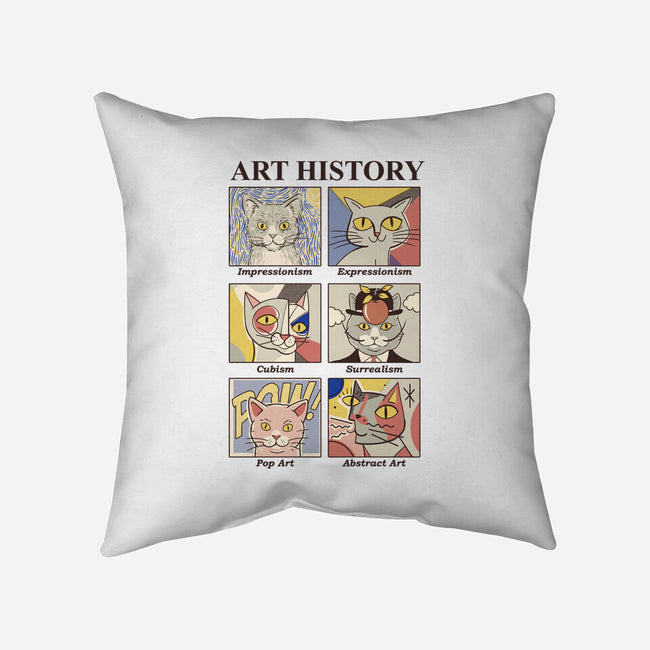 Art History-none removable cover w insert throw pillow-Thiago Correa