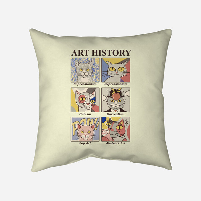 Art History-none removable cover throw pillow-Thiago Correa