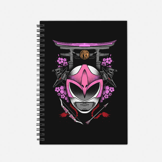 Pink Power-none dot grid notebook-RamenBoy