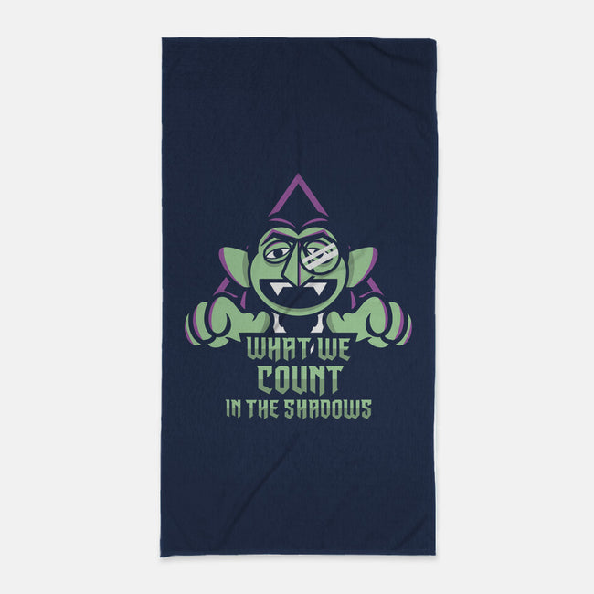 Shadow Count-none beach towel-jrberger