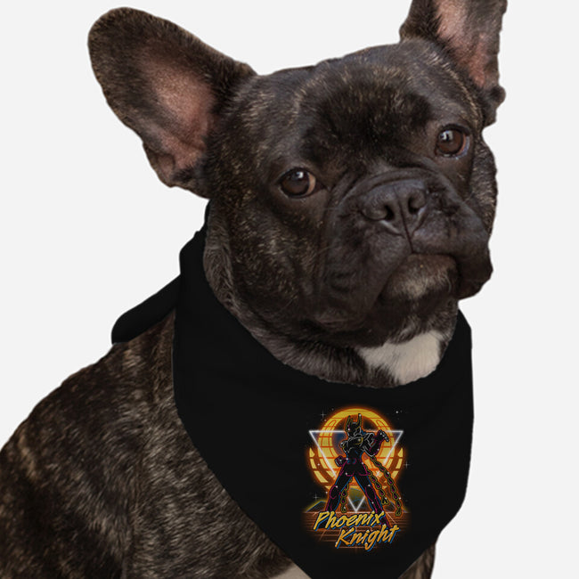 Retro Phoenix Knight-dog bandana pet collar-Olipop
