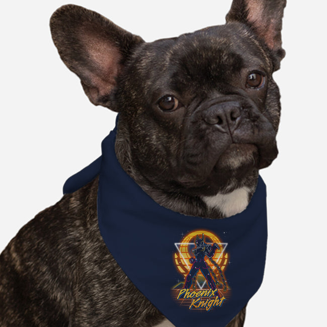 Retro Phoenix Knight-dog bandana pet collar-Olipop