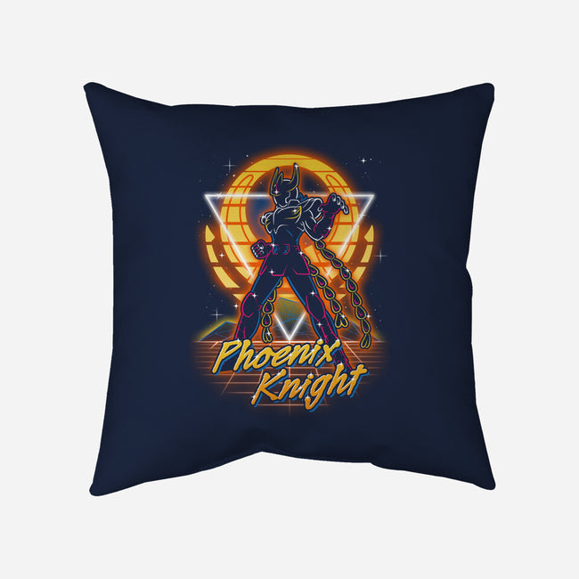 Retro Phoenix Knight-none removable cover w insert throw pillow-Olipop