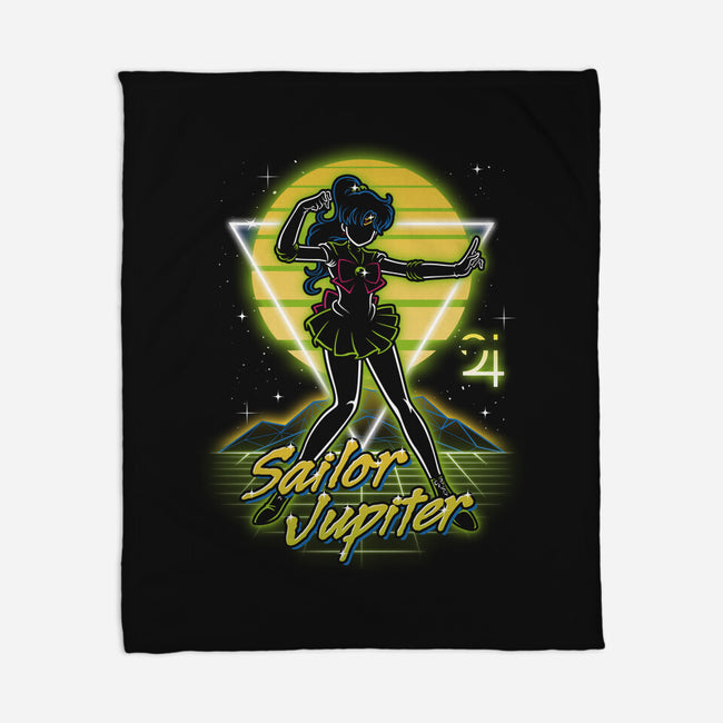 Retro Jupiter Guardian-none fleece blanket-Olipop