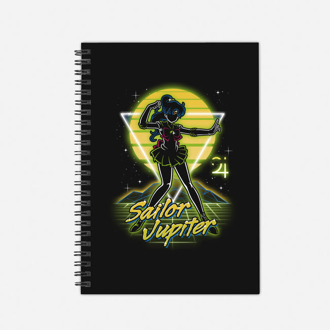 Retro Jupiter Guardian-none dot grid notebook-Olipop