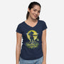 Retro Jupiter Guardian-womens v-neck tee-Olipop