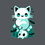 Ghost Cat-none drawstring bag-xMorfina