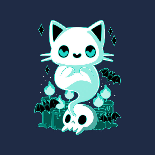Ghost Cat-none drawstring bag-xMorfina