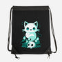 Ghost Cat-none drawstring bag-xMorfina