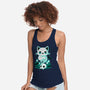 Ghost Cat-womens racerback tank-xMorfina