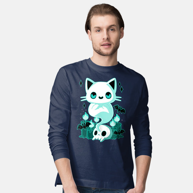 Ghost Cat-mens long sleeved tee-xMorfina