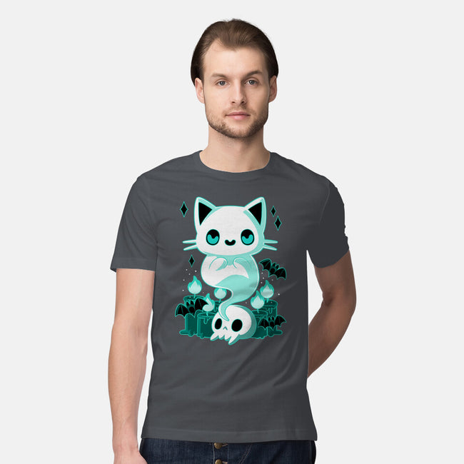 Ghost Cat-mens premium tee-xMorfina