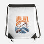 Moby Sushi-none drawstring bag-ilustrata