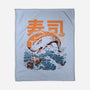 Moby Sushi-none fleece blanket-ilustrata