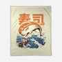 Moby Sushi-none fleece blanket-ilustrata