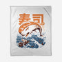 Moby Sushi-none fleece blanket-ilustrata