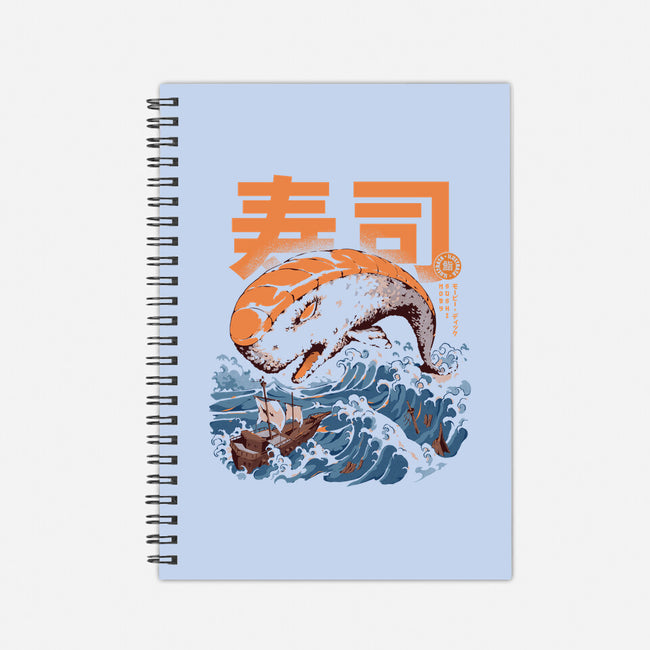 Moby Sushi-none dot grid notebook-ilustrata